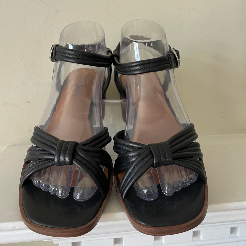 Lucky Brand Women's Jolenne Adjustable Strap Block Heel Black Sandals Size 8.5 - Picture 8 of 14